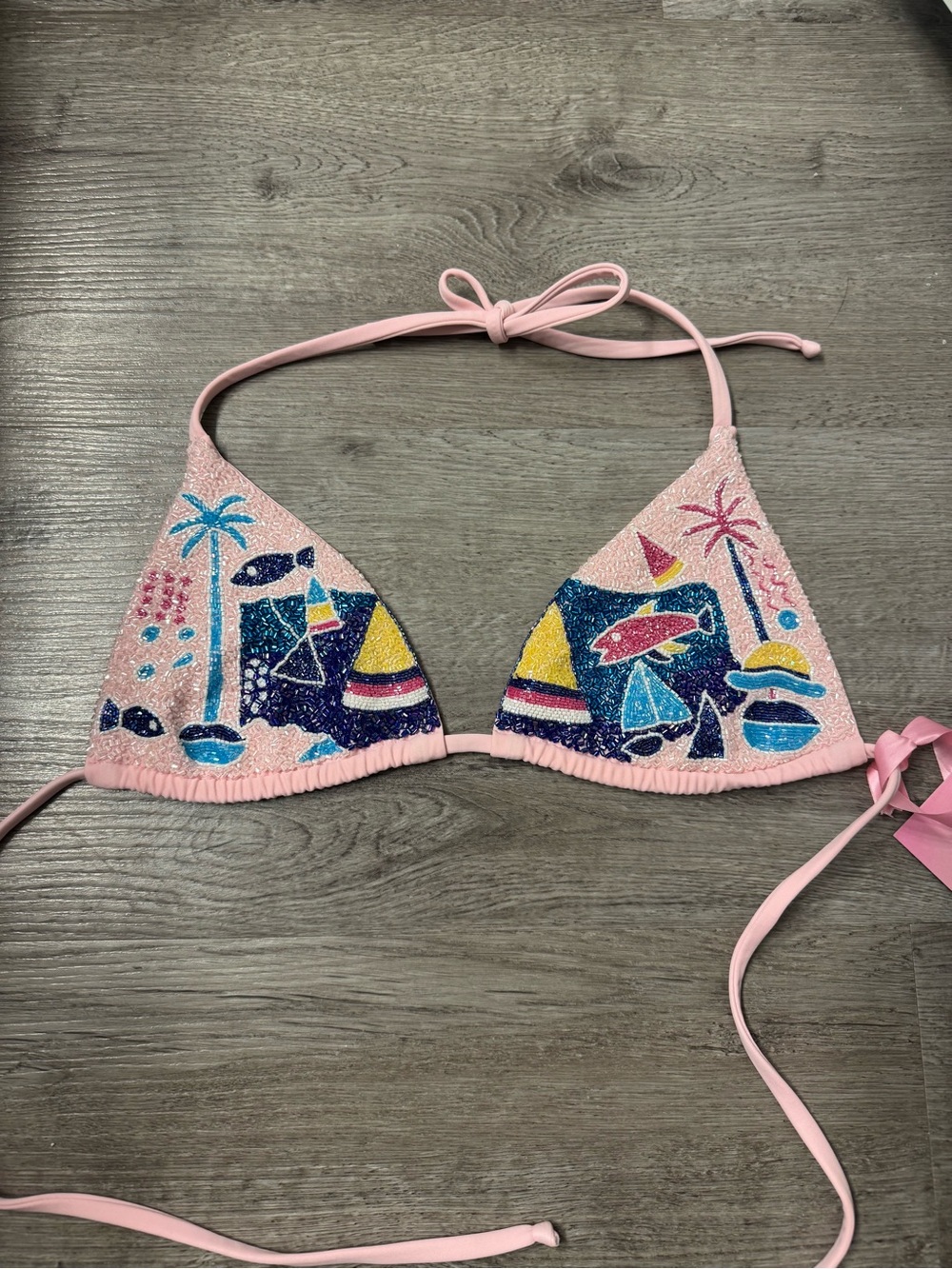 Oceanus x Anthropologie Lume Swell Bikini Top